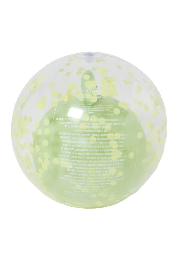 SUNNY LIFE Inflatable Frog Beach Ball for Kids | Transparent Outdoor Play Ball | Animal-Themed Water Toy | Lightweight Summer Ball for Beach & Pool