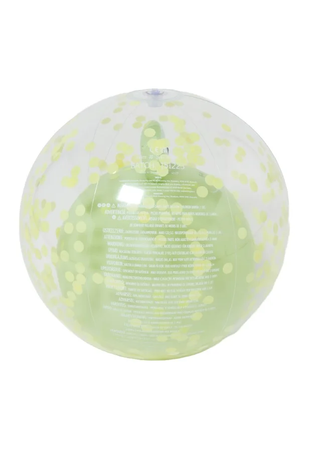 SUNNY LIFE Inflatable Frog Beach Ball for Kids | Transparent Outdoor Play Ball | Animal-Themed Water Toy | Lightweight Summer Ball for Beach & Pool