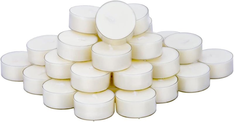 DEYBBY Natural Scented Soy Wax Tealight Candles Bulk, Jasmine Aromatherapy Luxury Tea Candle Set of 36 - 4 Hour Burning Great Gift for Valentine's Day… - Image 1