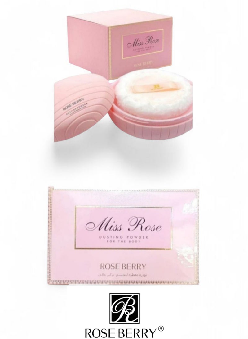 ROSE BERRY Roseberry Scented Body Powder - Miss Rose Scent - 200g - Image 1