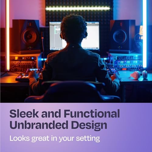 Ekkogo Studio Monitor Isolation Pads Premium Acoustic Foam for 3-4.5 Inch Speakers with Vibredux HD Foam for Superior Isolation, Black - Image 4
