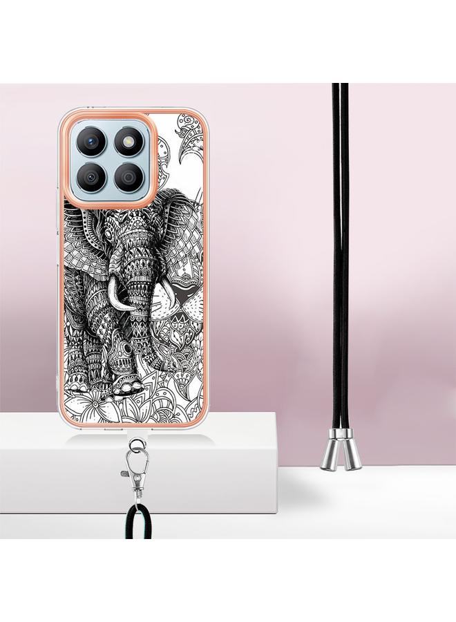 S-TOP Case For Honor X8b Electroplating Dual-side IMD Phone Case with Lanyard - Image 3