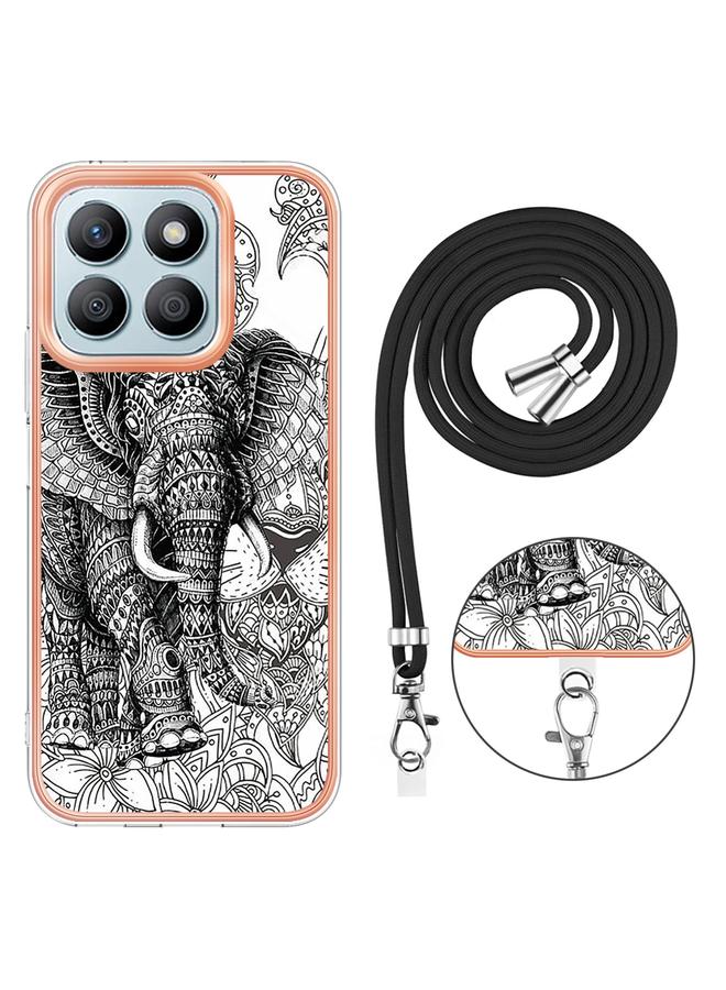 S-TOP Case For Honor X8b Electroplating Dual-side IMD Phone Case with Lanyard - Image 4