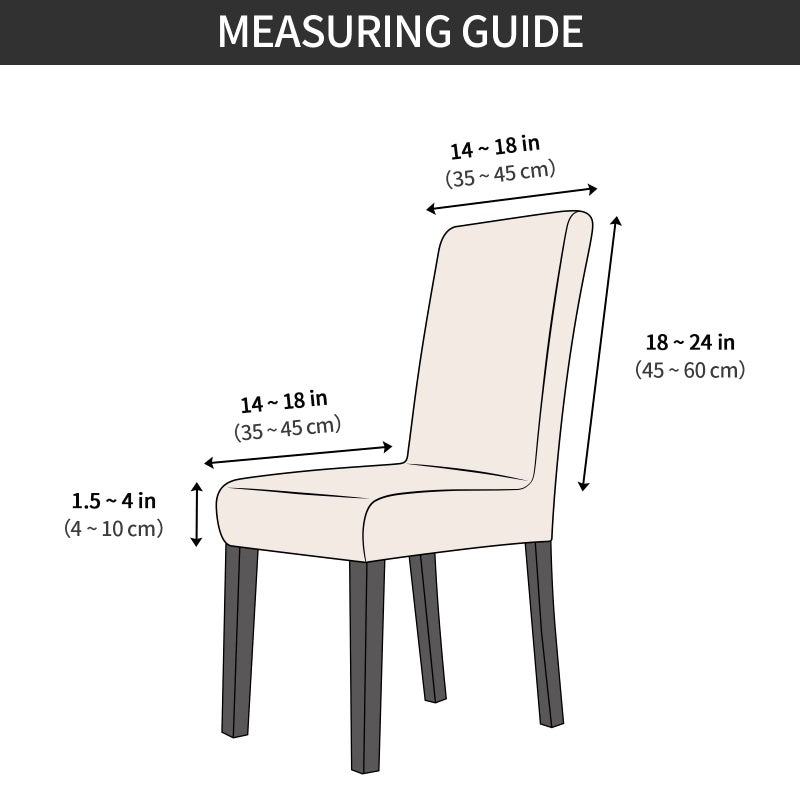 Gibelle Chair Covers for Dining Room Set of 4, Spandex Stretch Dining Room Chair Cover, Removable Washable Kitchen Parsons Chair Covers Seat Slipcovers, Yellow - Image 5