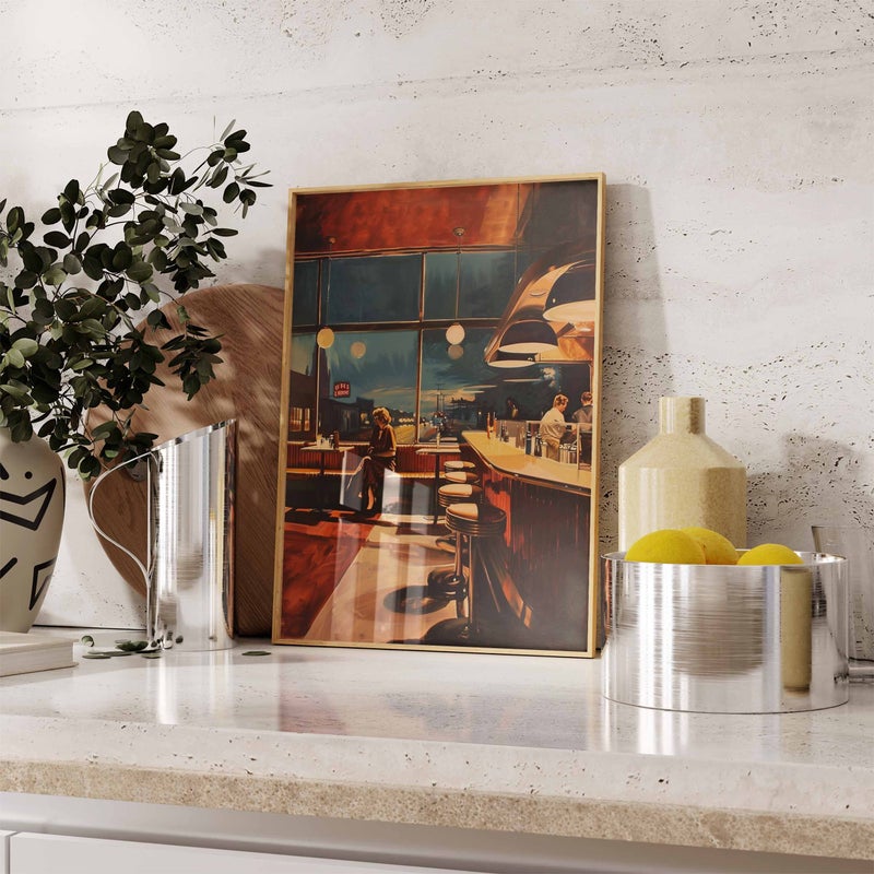 TNESSENTIAL Retro 70s American Diner Art Print, Vintage Kitchen Decor - Image 2