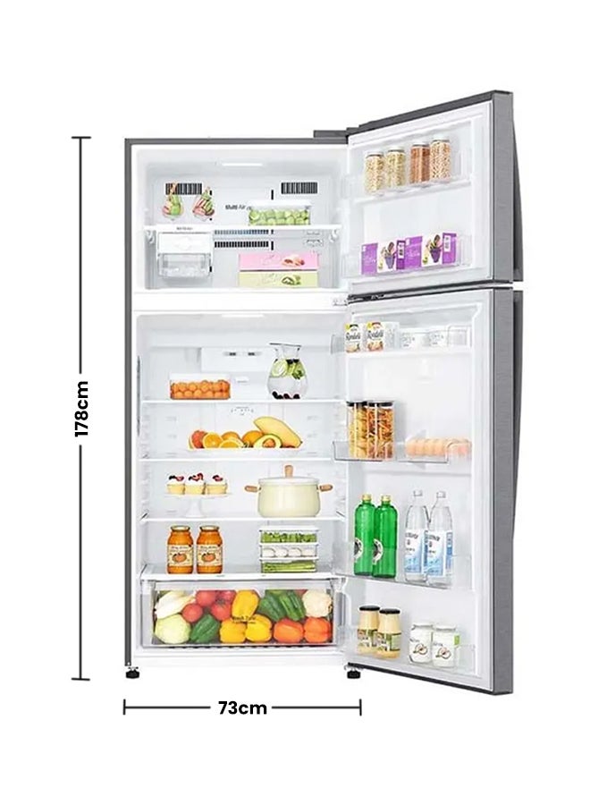 LG Top Freezer Refrigerator 506 Litres Smart Inverter Compressor Door Cooling Multi AirFlow GR-C619HLCL Graphite grey - Image 2