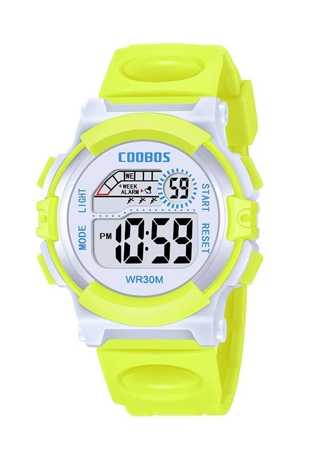 COOBOS ساعة رقمية مطاطية مقاومة للماء للأطفال - Image 1