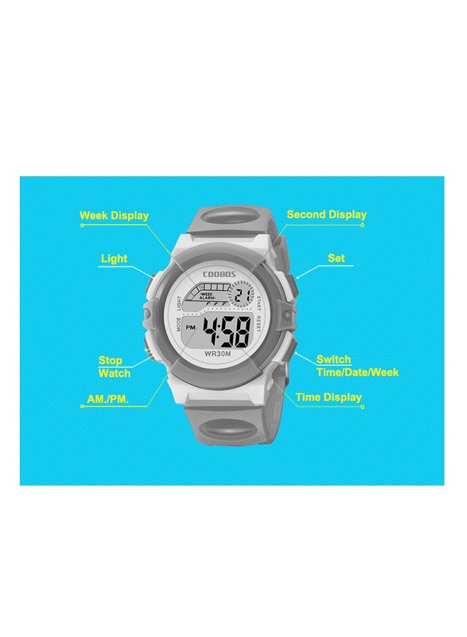 COOBOS ساعة رقمية مطاطية مقاومة للماء للأطفال - Image 2
