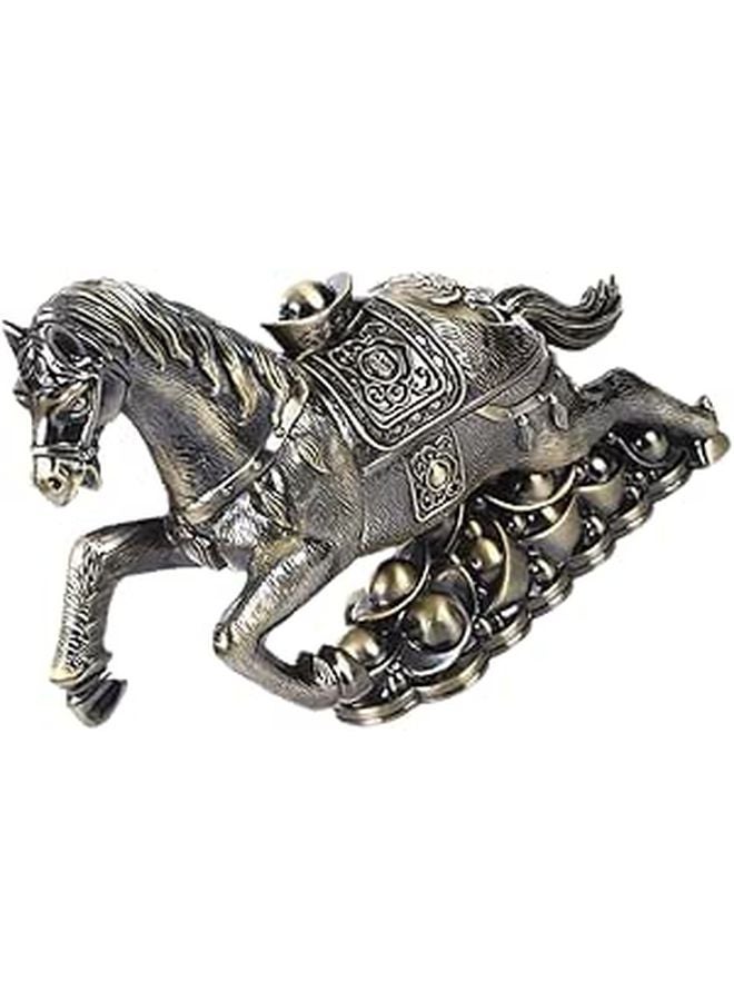 صينية رماد خيل معدنية ذات طراز أوروبي كلاسيكي، حامل مكتبي، ديكور للمنزل والمكتب - Image 1