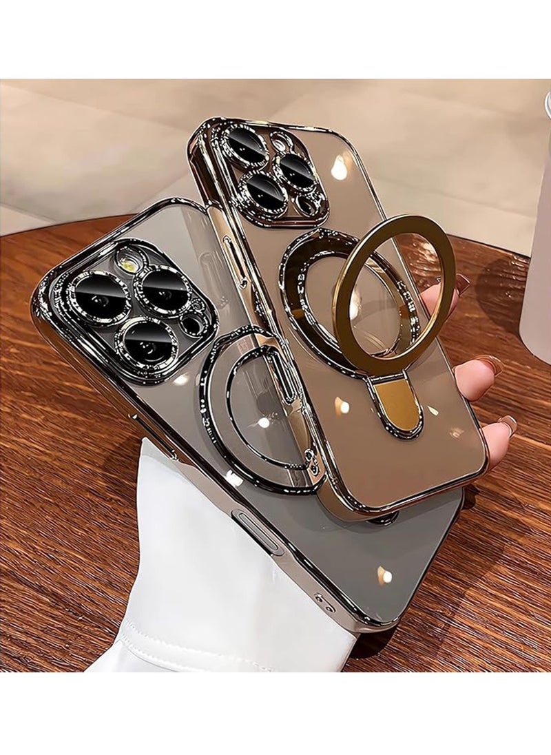 X-level iPhone 16 Pro Max Magsafe Case Foldable Ring,Strong Magnetic,Sturdy & Versatile Stand,Drop Protection,iPhone 16 Pro Max Magnetic Stand Cover Anti-Fingerprint Anti-Scratch  - Image 5