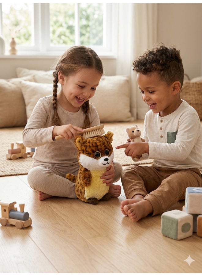 Fluffmals Soft Plush Animal Toy – BOWTASIC KITTY15cm 15cm | Cute Mini Stuffed Toy for Kids | Ultra Soft & Huggable Small Plush | Travel Friendly Soft Toy for Babies & Toddlers - Image 3