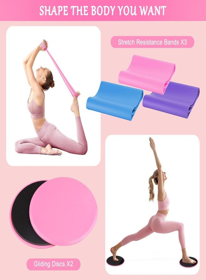 Qalvyn Home Pilates Kit for Women, Pilates Ring Set, Pilates Equipment Kit for Women Home Workouts, Pilates Essentials Kit with 15’’ Pilates Ring and Ball, Resistance Bands for Strength, Toning, Flexibility - Image 5