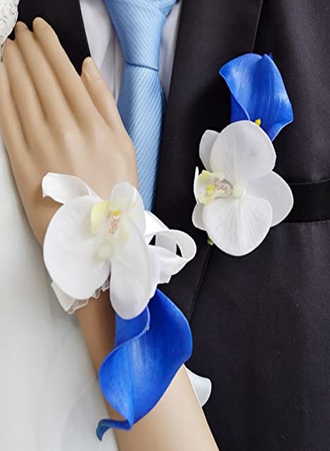 Crafjie 22pcs 13.4 Inch Lataex Real Touch Artificial Calla Lily Flowers, for Home Decor for Spring Flowers, Home Kitchen, Wedding Decorations, and centerpieces.（Navy Blue） - Image 5