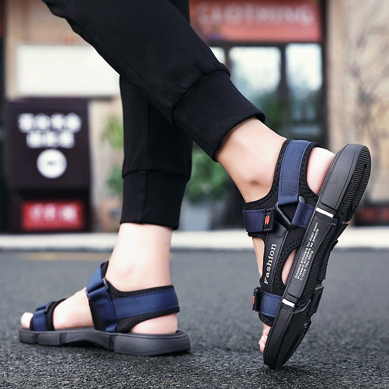 Summer Couple Parent-Child Sandals Large Size Korean Style Fashion Mesh Sandals And Slippers Students Wear Sports Beach Shoes - Image 3