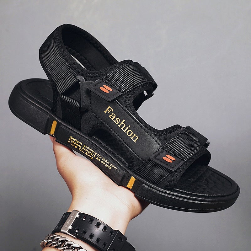 Summer Couple Parent-Child Sandals Large Size Korean Style Fashion Mesh Sandals And Slippers Students Wear Sports Beach Shoes - Image 2