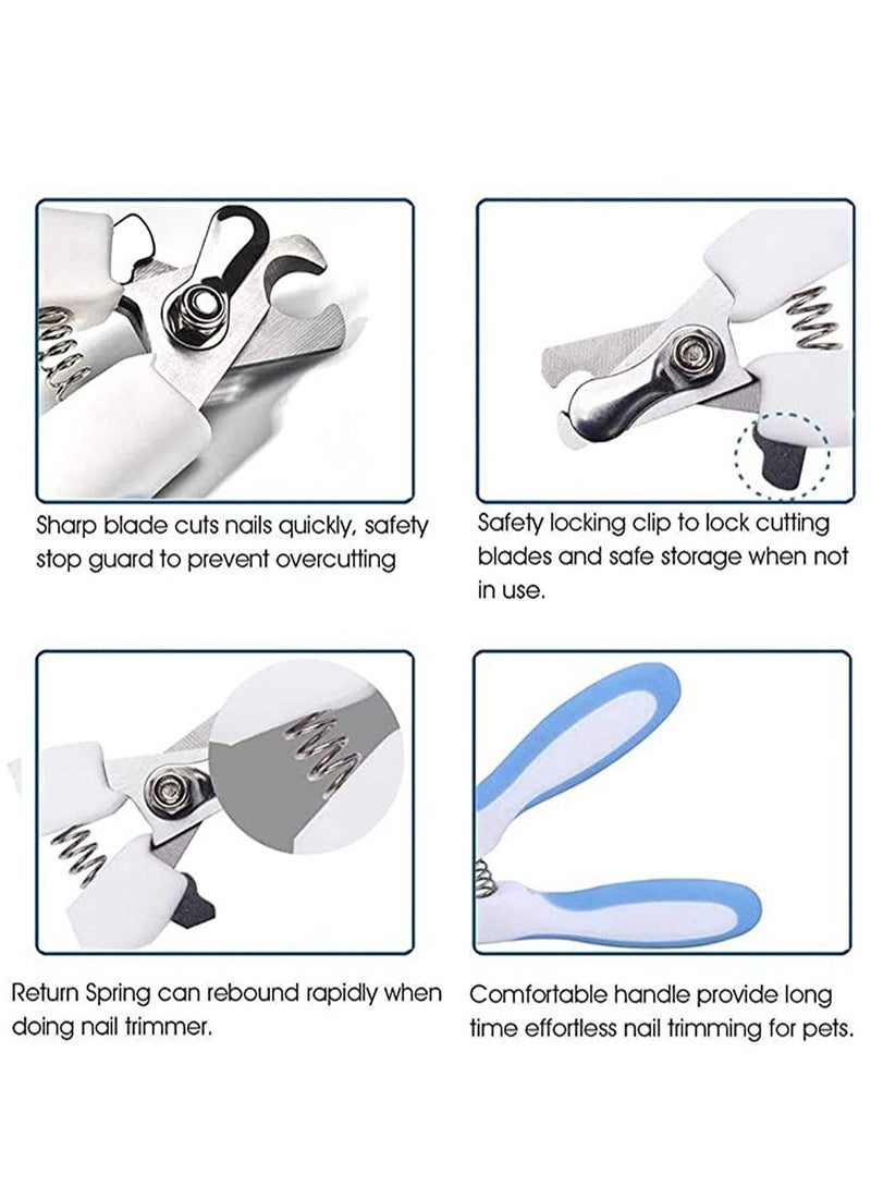 كاست ويف مقص أظافر احترافي للقطط والكلاب ، مقص أظافر من الفولاذ المقاوم للصدأ للقطط الصغيرة والمتوسطة للعناية بالقطط في المنزل ، ملف أظافر واحد متضمن - Image 3