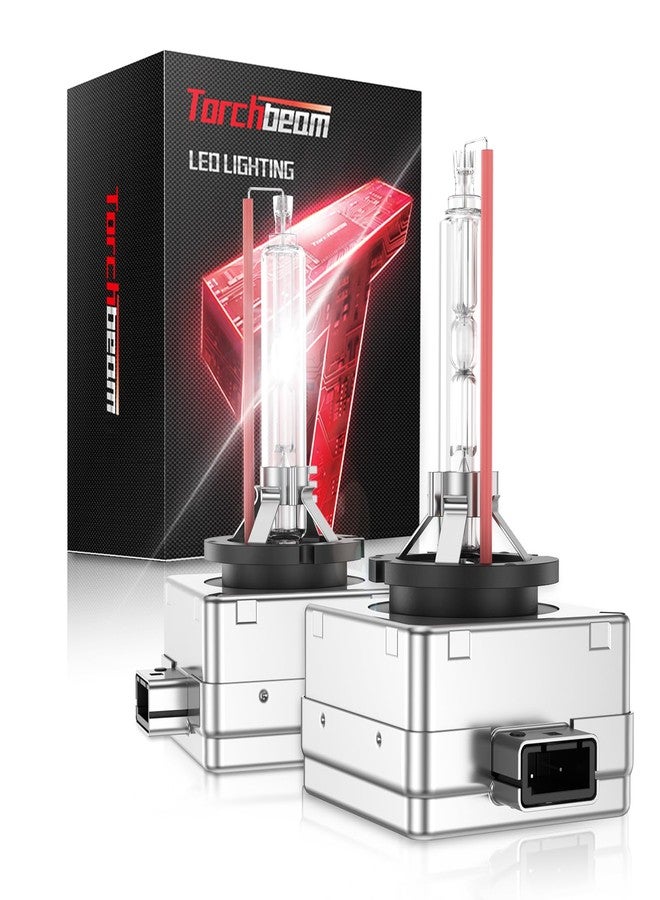 Torchbeam D3S HID Bulbs, Xenon 6000K 35W HID Bulb with Metal Stents Base, Waterproof Design, Plug and Play, Pack of 2 - Image 1