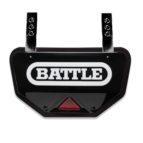 Battle Sports Defender Pro Football Back Plate Adult Youth Sizes EVA Foam Padding Black Adult - Image 1