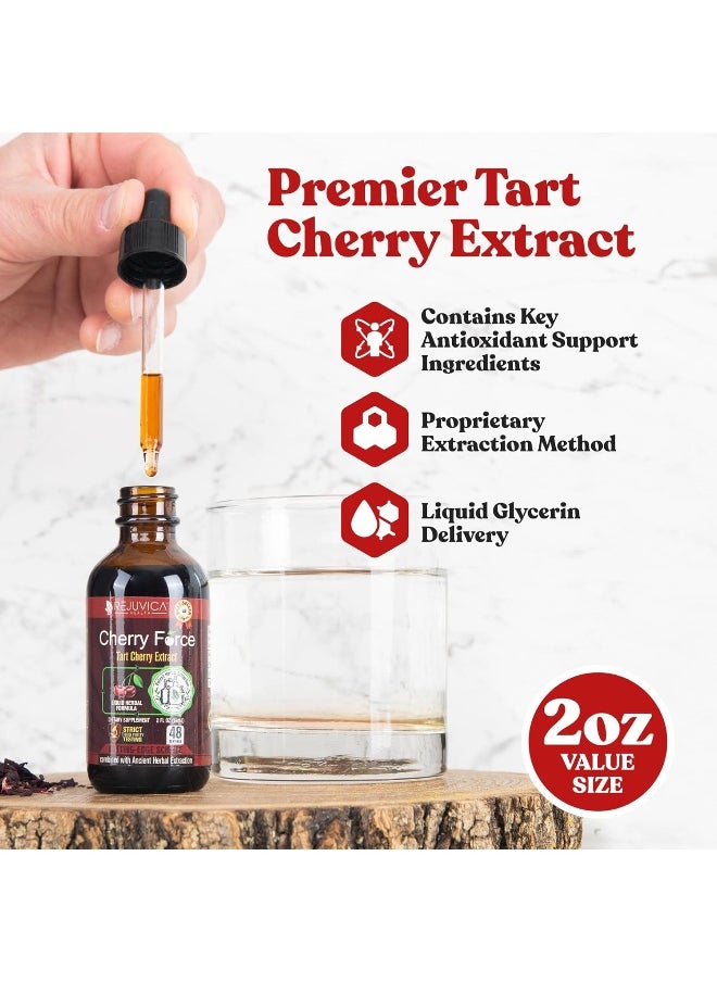 Rejuvica Health - Cherry Force - Real Tart Cherry | All-Natural Liquid Solution For 2X Absorption | Uric Acid & Inflammation Support - Image 1