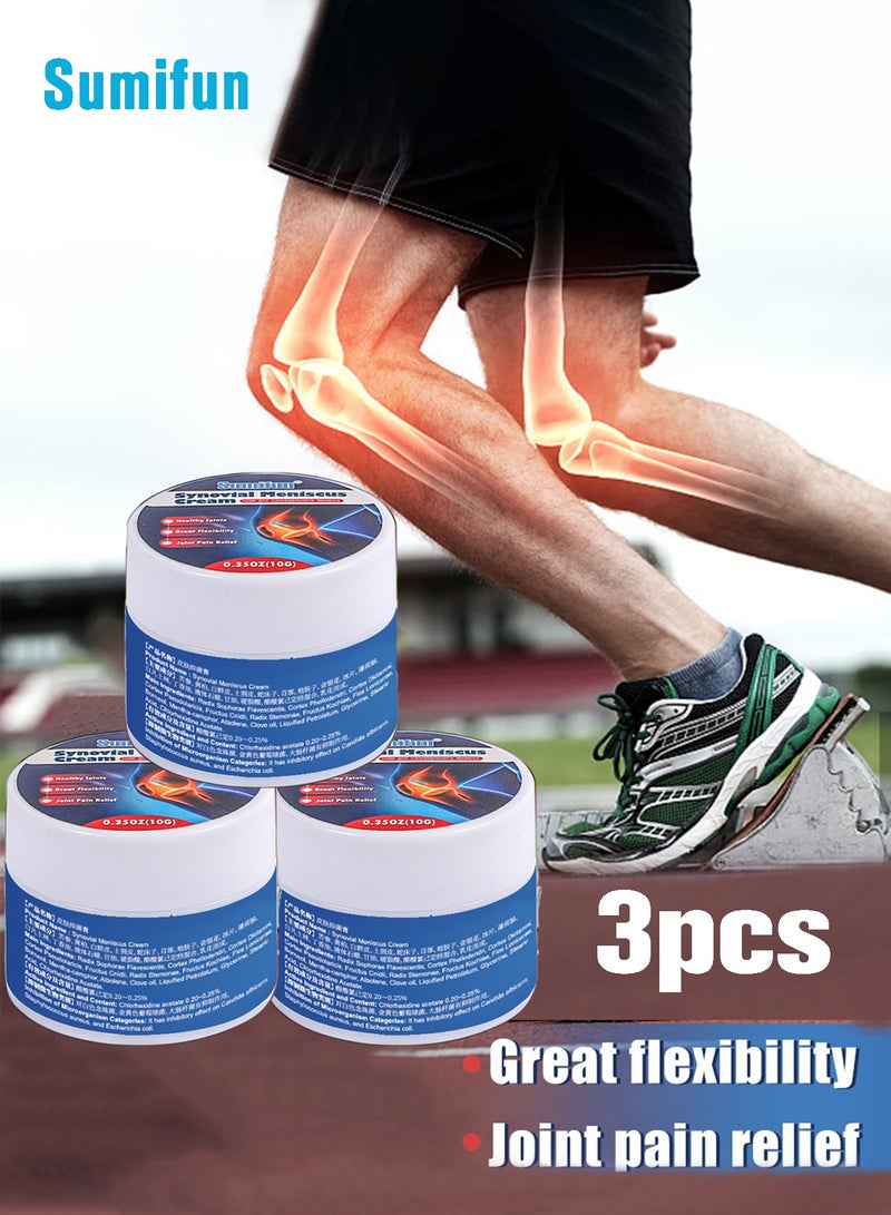 سوميفون مرهم Sumifun (3 قطع) أنبوبي لتخفيف آلام المفاصل لإصابات الغضروف المفصلي والتهاب المفاصل، كريم علاج العضلات والمفاصل جل بارد سريع الامتصاص - Image 1