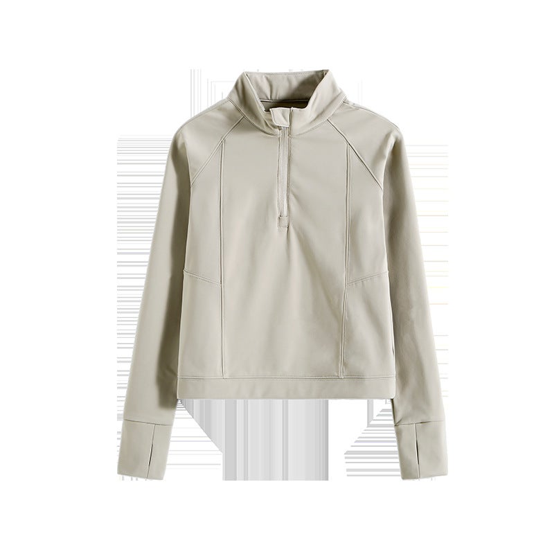 Sanluo Children'S Clothing Girls' Sports Jacket 2025 Autumn New Style Medium And Large Children'S Stand Collar Zipper Outdoor Base Shirt - Image 1