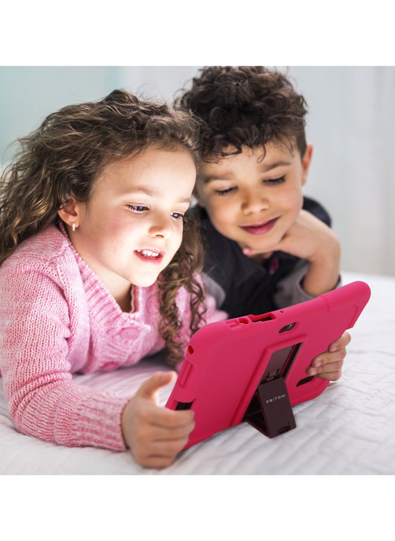 Generic - 7" HD Smart Tablet PC Kids Tablet 5000mah Battery Kids Tablet Wifi Tablet For Kids 8 GB Rom Kids Tablet Wifi Bluetooth Dual Camera Educational Games Tablet With Shockproof Case - Image 1