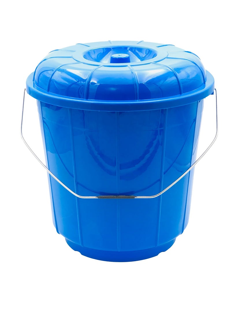 Ideal Pack Plastic Bucket with Lid – 20L Capacity | Heavy-Duty, Durable Storage Container for Home, Cleaning, Gardening, and Industrial Use (Blue) - Image 2