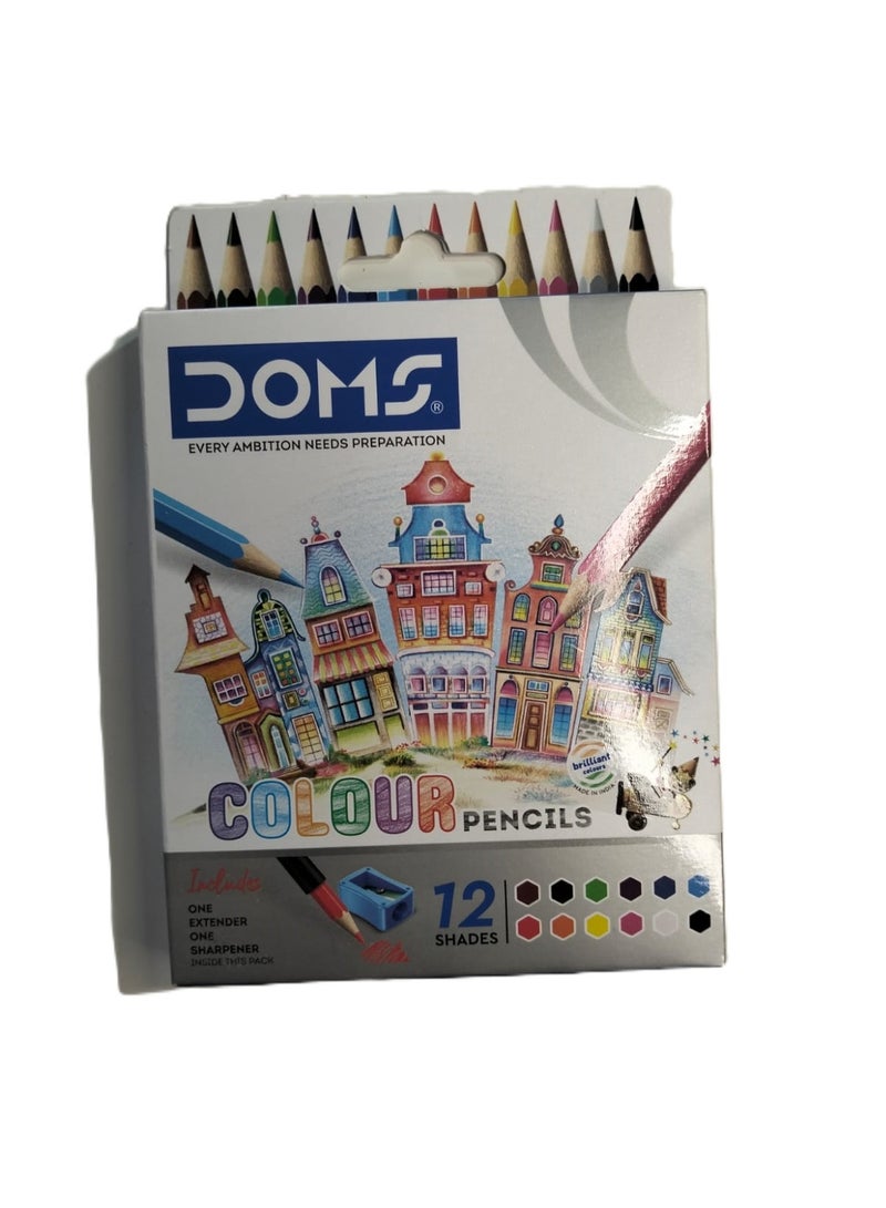 Doms A SET OF TWELVE COLOUR PENCILS
