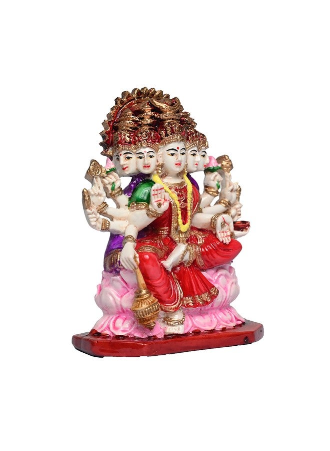 KariGhar® Gayatri Devi Idol for Home | Living Room | Puja Room | Housewarming | Gifting & Decoration (Multicolor) - Image 5