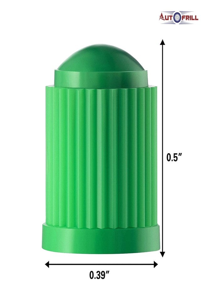 AUTOFRILL 200 Pcs Car Wheel Universal Tire Stem Covers for Cars, SUVs, Bike and Bicycle, Trucks, Motorcycles Heavy-Duty Valve Cap Stem Air Valve Caps (Pack of 200, Green) - Image 2
