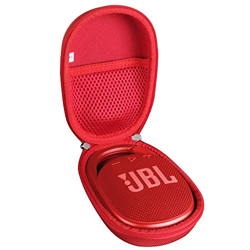 Hermitshell Hard Travel Case for JBL Clip 4 / JBL Clip 5 Portable Mini Bluetooth Speaker (Red) - Image 1