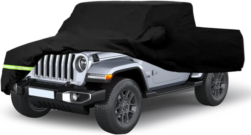 YIXIN Waterproof Car Cover for Jeep Gladiator 2020-2024 - Custom Fit, 100% Waterproof, Windproof with Double Door Zipper - Image 1