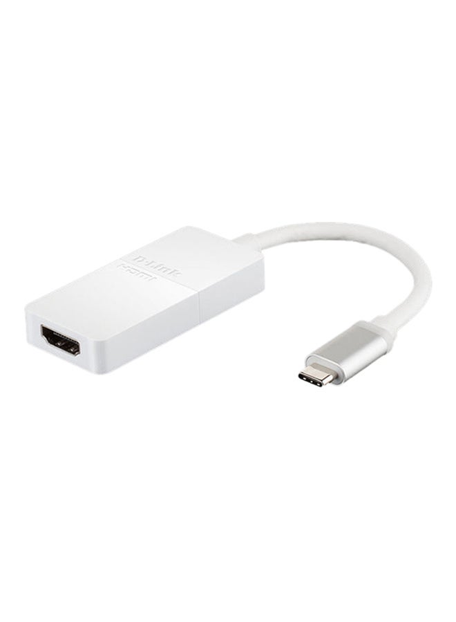 دي لينك محول USB من النوع C إلى HDMI أبيض - Image 1