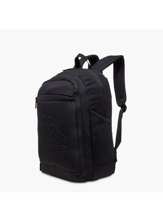 Kappa Unisex Logo Embossed School Backpack with Adjustable Straps and Zip Closure - 13x32x47 cm - Image 2