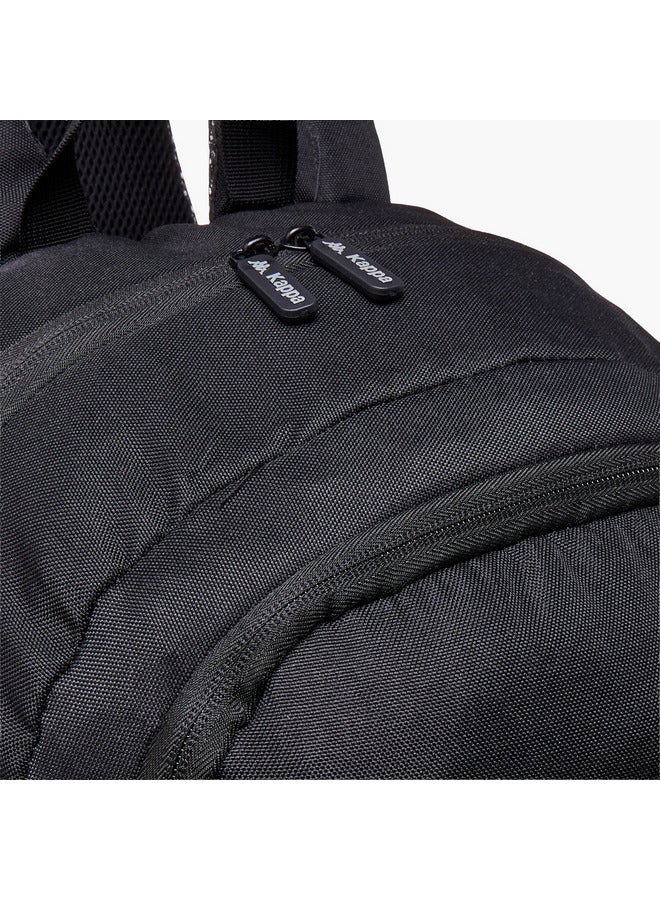 Kappa Unisex Logo Embossed School Backpack with Adjustable Straps and Zip Closure - 13x32x47 cm - Image 5
