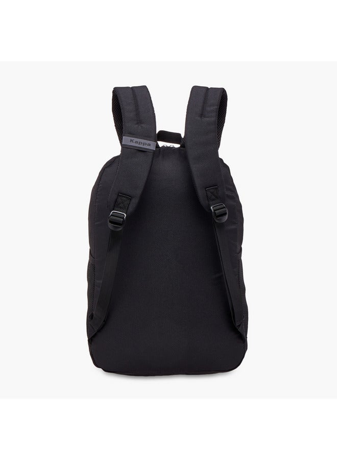 Kappa Unisex Logo Embossed School Backpack with Adjustable Straps and Zip Closure - 13x32x47 cm - Image 4