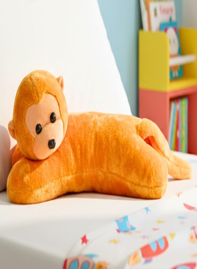 Tickles Monkey Soft Stuffed Plush Animal Bolster Pillow Cushion for Kids Boys & Girls Birthday Gift (Size: 40 cm Color: Orange) - Image 3