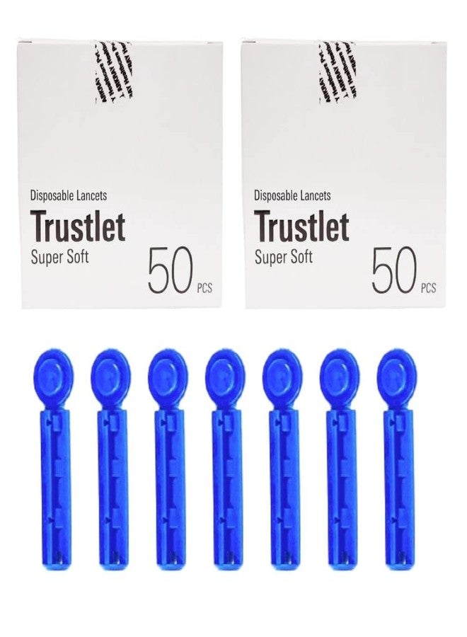 Arkray Trustlet 100 Disposable Sterile Lancets For Glucose Monitor Glucometer Lancets - Image 1