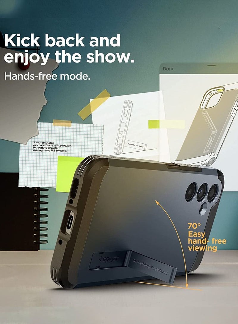 Spigen Tough Armor for Samsung Galaxy A54 5G Case Cover with Extreme Impact Foam - Metal Slate - Image 2