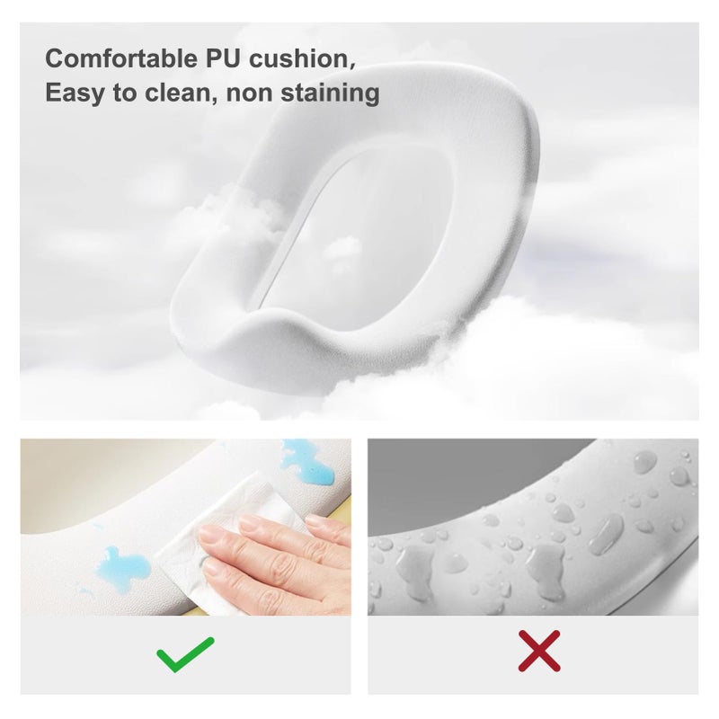 Bebamour مقعد تدريب الأطفال على استخدام المرحاض Bebamour 3 في 1 متعدد الوظائف مقعد مرحاض قابل للفصل مع خطوة للأطفال مقعد تدريب غير قابل للانزلاق مع 100 كيس قمامة للأطفال الصغار (رمادي) - Image 5