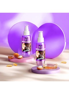 Livon Livon Serum for Women & Men |For Dry & Rough Hair for 24 Hour Frizz-free Smoothness |With Argan Oil & Vitamin E |50 ml  - Image 4