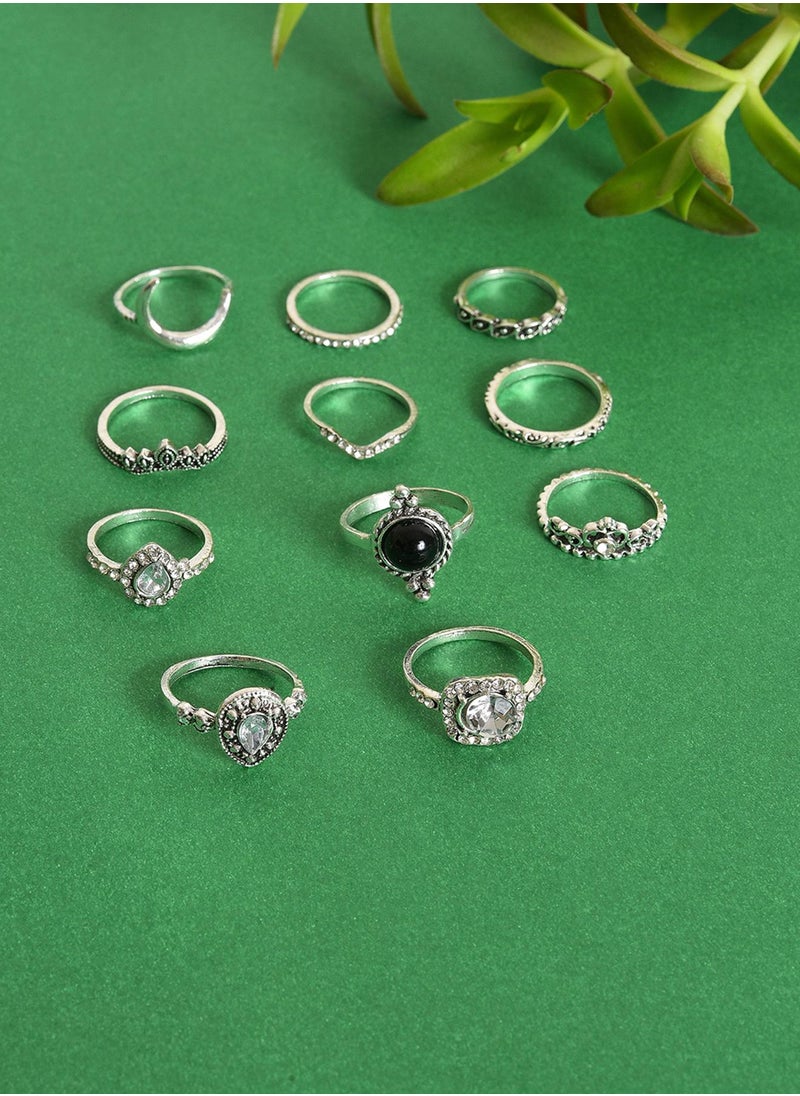 Set Of 11 White Stone-Studded Finger Rings - pzsku/Z9373F0F3B17EC6964F24Z/45/_/1737964964/8b42c887-c153-4068-8c90-6cb3f18fb004