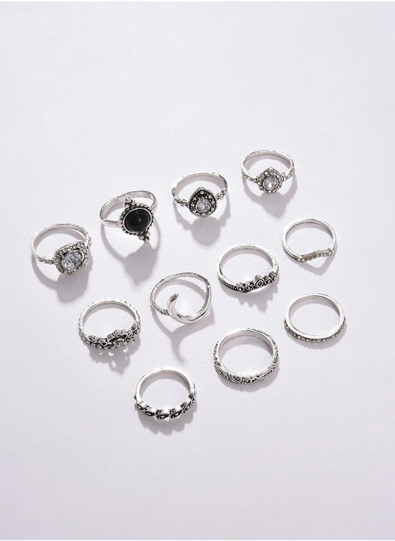 Set Of 11 White Stone-Studded Finger Rings - pzsku/Z9373F0F3B17EC6964F24Z/45/_/1737964967/f7d889b6-e2cb-41cb-97b0-0c1f094ef9b6