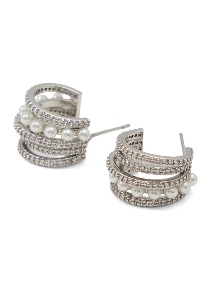 Balazar Ladies White Earrings
