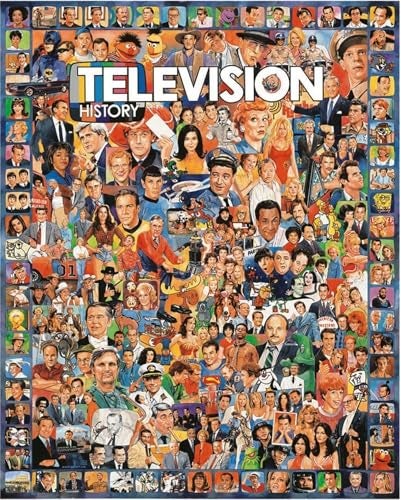 White Mountain Puzzles Television History  1000 Piece Jigsaw Puzzle - Image 1