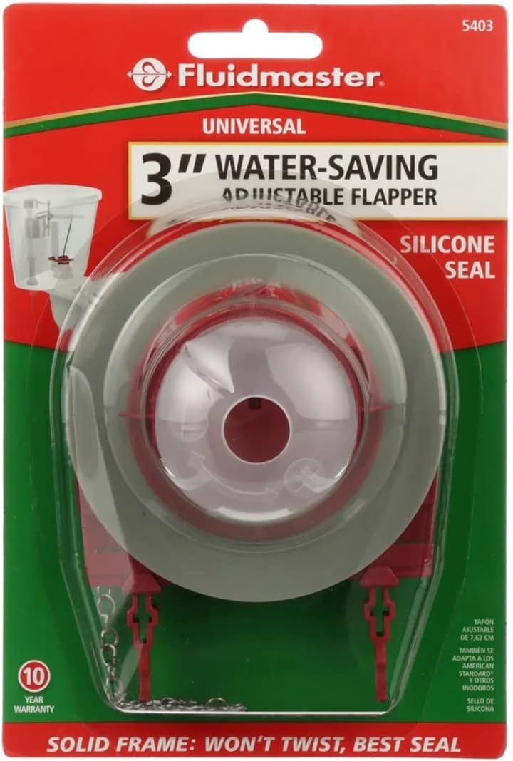Fluidmaster 5403 Universal Water-Saving Long Life Toilet Flapper for 3-Inch Flush Valves - Image 3