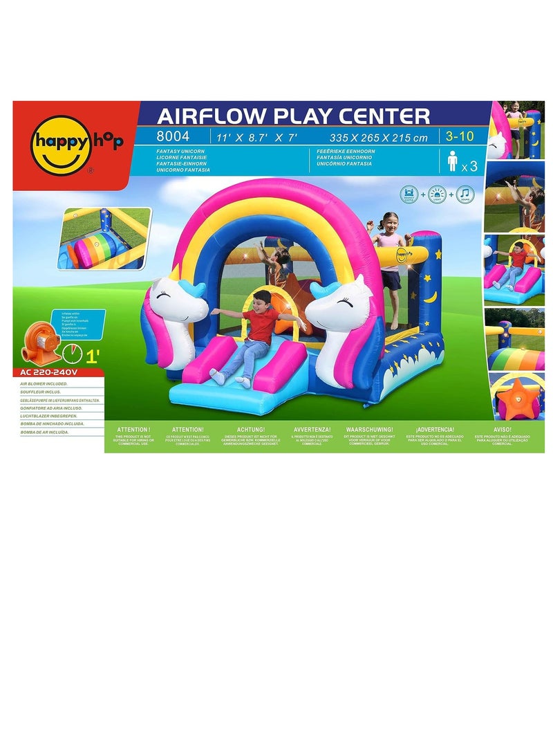 Happy Hop Fantasy Unicorn Inflatable Bouncer With Music Sounds - Image 5