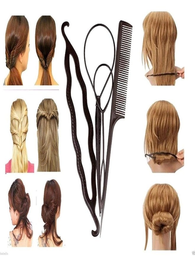 PALMATE Hair Accessories, Hair Styling Tools, Bun Maker Combo Offer With Best Prices (Combo of 10 Pcs) 3 hair donuts 3 Banana Puff Maker, 4 piece juda maker - Image 5