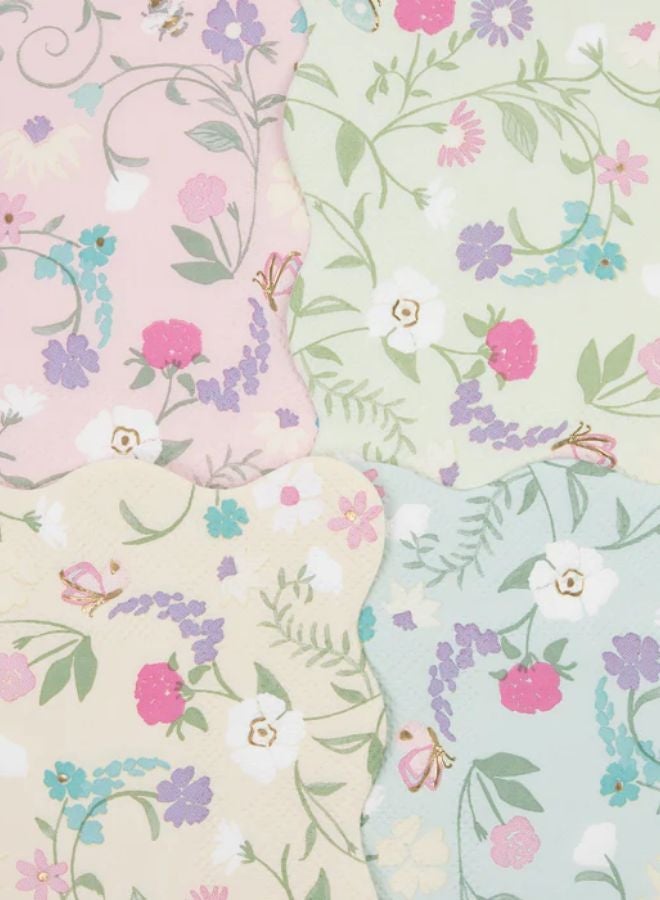 Meri Meri Laduree Floral Small Napkins - Image 2