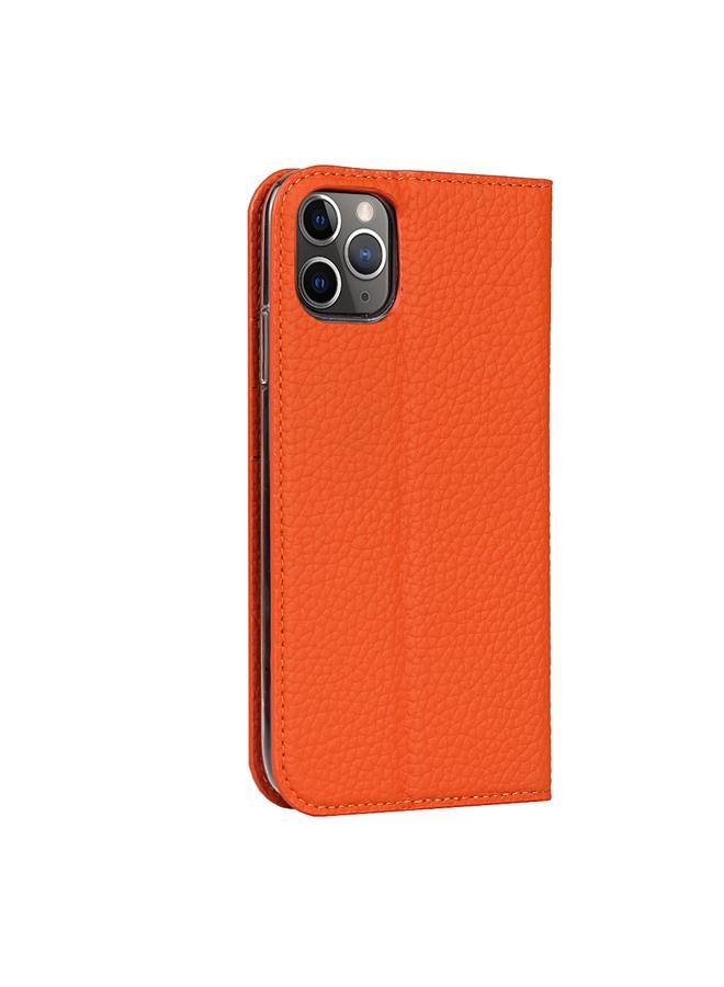 اس-توب جراب هاتف iPhone 11 Pro Max من الجلد الطبيعي من الليتشي - Image 3